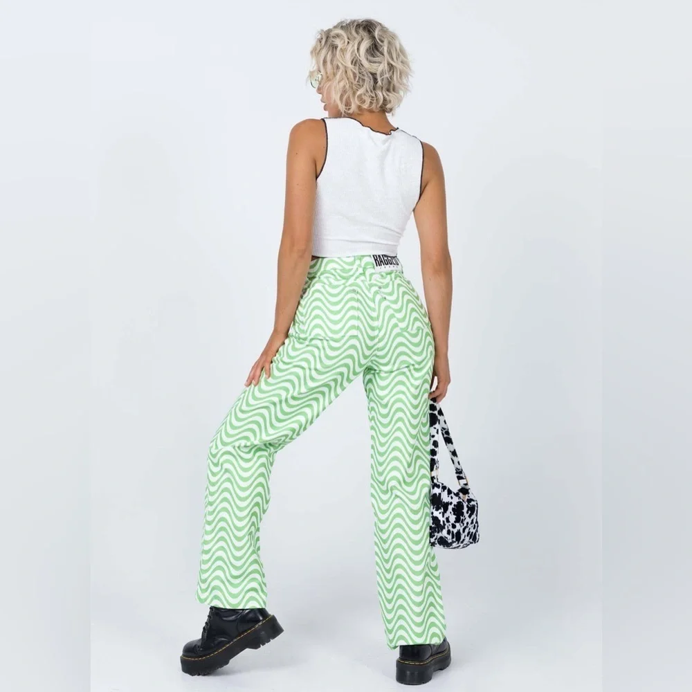 the ragged priest prism high rise straight leg jeans